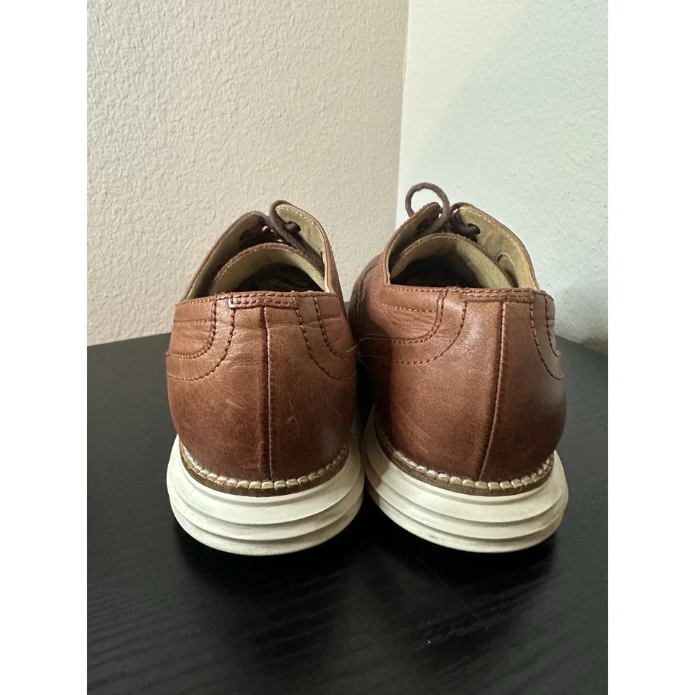 Size 9 - Cole Haan Men's Dress Shoes Brown Leather Wingtip Oxford C26471